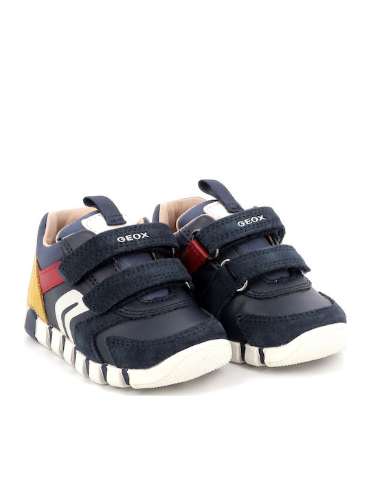 B IUPIDOO Παιδικά Sneakers Ανατομικά με Σκρατς Μπλε