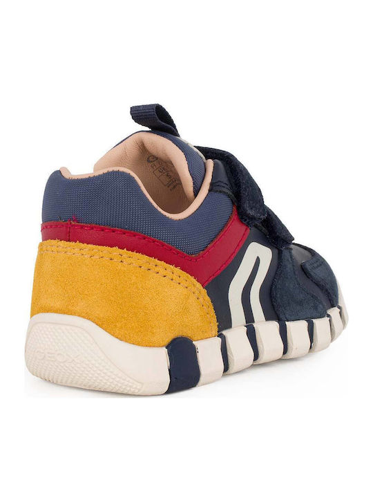 B IUPIDOO Παιδικά Sneakers Ανατομικά με Σκρατς Μπλε