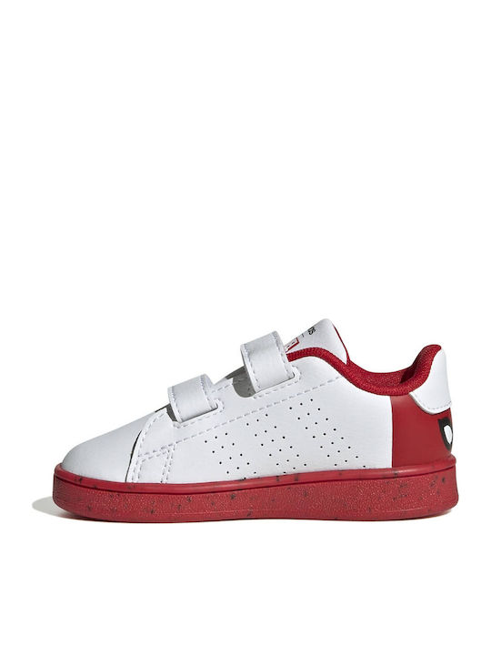 Marvel Advantage Hook Loop Παιδικά Sneakers με Σκρατς Λευκά