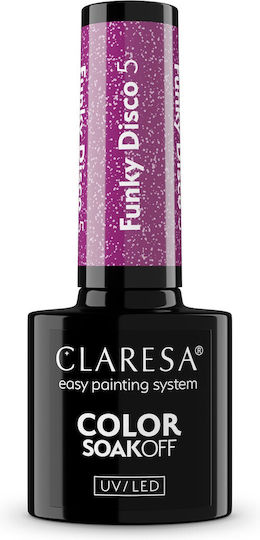 Claresa Funky Disco Ημιμόνιμο Βερνίκι Νυχιών Funky Disco 5 5gr
