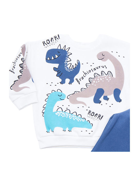 Kids Sweatpants Set Ecru 2pcs