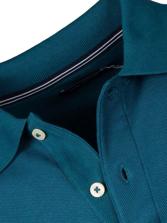 Polo Long Sleeve Blouse Petrol Blue