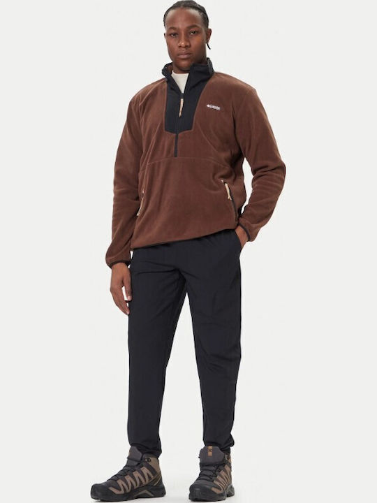 Ανδρική Ζακέτα Fleece Καφέ