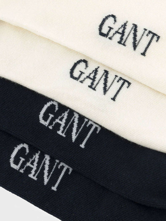 Gant Ανδρικές Κάλτσες Ασπρόμαυρο 2Pack Gant Ανδρικές Κάλτσες Ασπρόμαυρο 2Pack