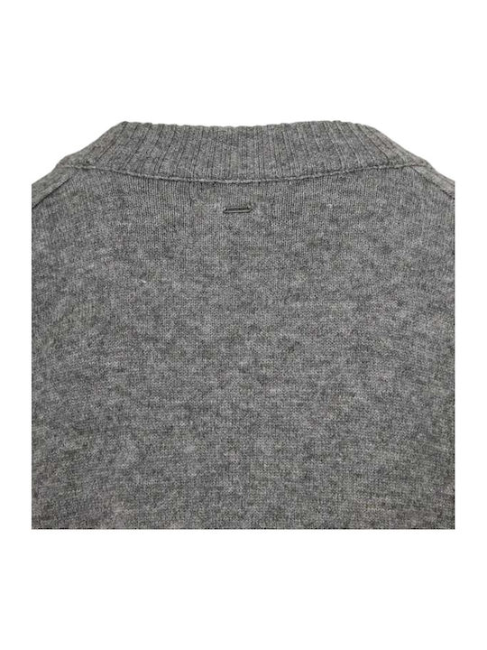 Mini Knitted Grey Dress FBL012-104-13-Grey-Mel