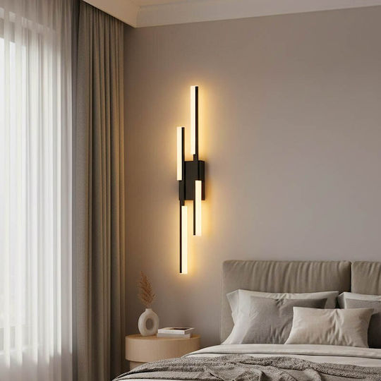 Pakketo Derqia Lumină De perete LED Negru 10cm Pakketo Derqia Lumină De perete LED Negru 10cm