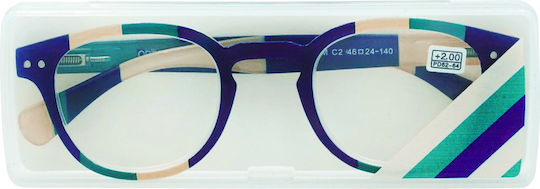 Optosquad Reading Glasses +3.50 Pocket in Beige color OPT9980-2