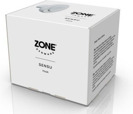 Zone Denmark Кука Баня Единично с винтове ​7.5x4.5см Бяло