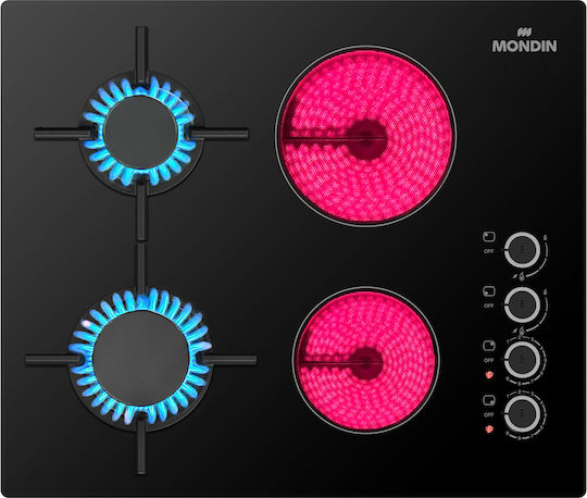 Mondin VD602BNEV Gas & Electric Cooktop Autonomous 60x51εκ.