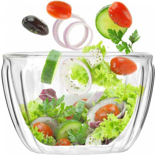 Vialli Design Servierschüssel Rund Glas Transparent