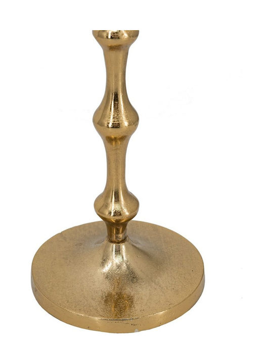 Artekko Nail Κηροπήγιο Μεταλλικό σε Χρυσό Χρώμα 12.7x48.3x12.7εκ.