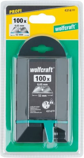 Wolfcraft Trapezoidal Blades 52/0.65 Mm Op 100 Pcs