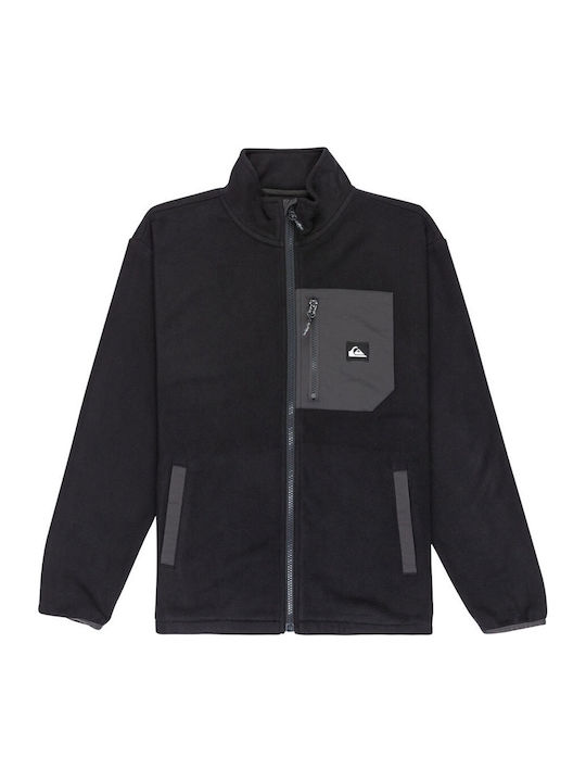 Kinderstrickjacke Fleece Black Ice Fields