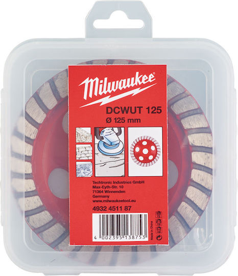 Milwaukee DCWUT Disc de șlefuire pentru Materiale de construcție 125mm Set de 1buc