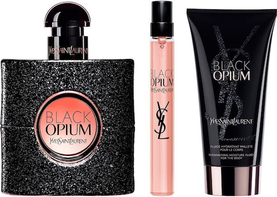 Ysl Black Opium Women's Set with Body Lotion 3pcs