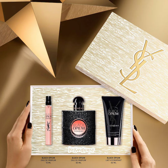 Ysl Black Opium Women's Set with Body Lotion 3pcs