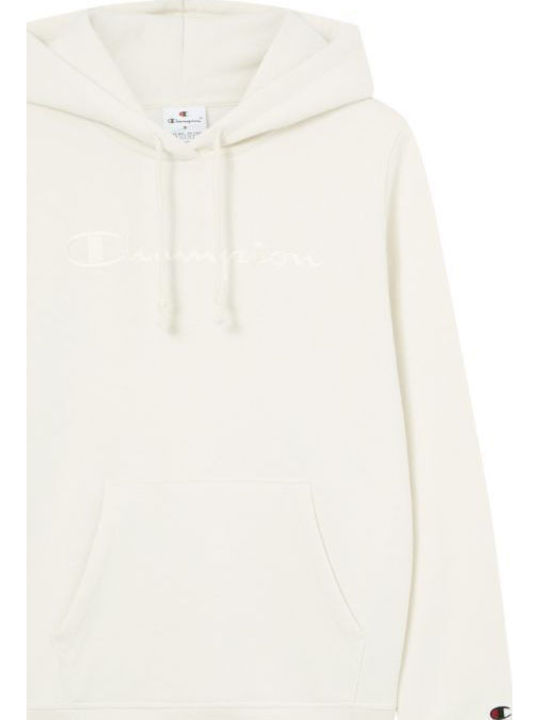 Women's Sweatshirt Hooded Ivory Canvas