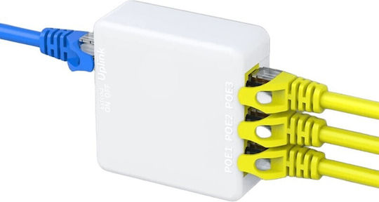 E Zy.Net 4-port 3+1 PoE+ Wiederholer