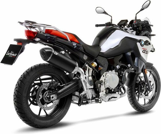 Leovince Крайна Тръба На Изпускателната Система Lv-14 Black Edition Три-овална Конична 15610b