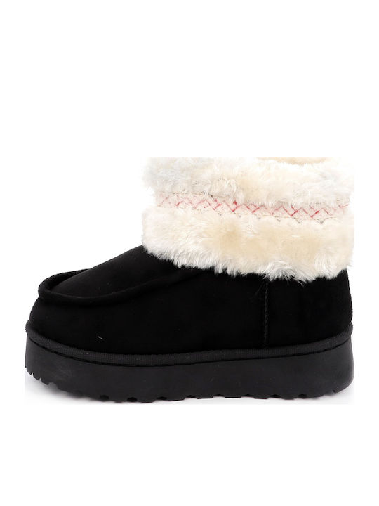 Kinder-Schneestiefeletten Schwarz