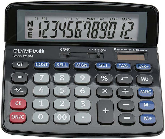 Olympia 2502 TCSM Αριθμομηχανή 10 Ψηφίων σε Γκρι Χρώμα