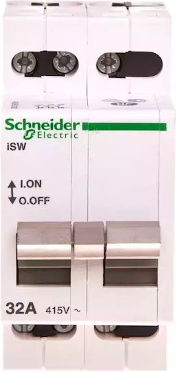 Schneider Electric Dreipolig Schienenumschalter 415V 32A