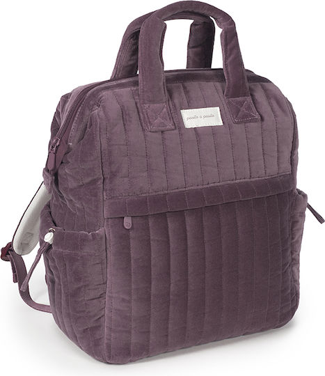 Pasito a Pasito Diaper Bag Burgundy 29x40x17cm.