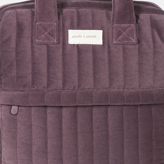 Pasito a Pasito Diaper Bag Burgundy 29x40x17cm.