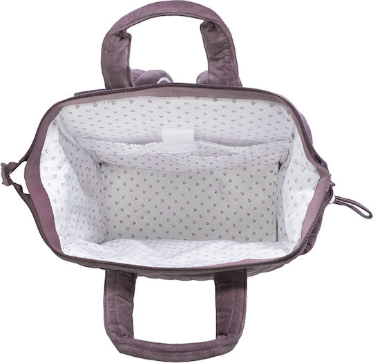 Pasito a Pasito Diaper Bag Burgundy 29x40x17cm.