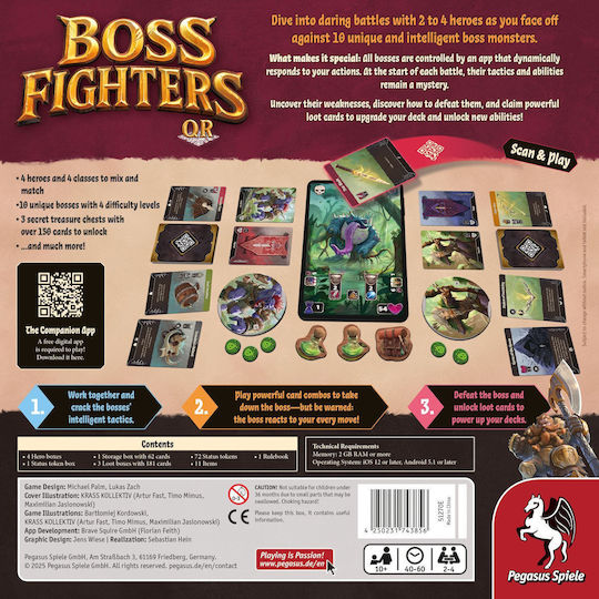 Επιτραπέζιο Παιχνίδι Boss Fighters για 2-4 Παίκτες 10+ Ετών (EN) Pegasus Spiele