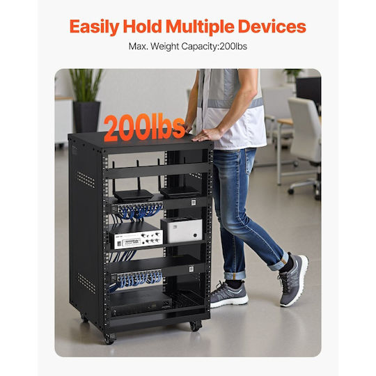 Vevor Boden Rack-Schrank 16U LYSJJ16U18YCAXC9D001V0