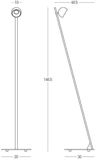 Zambelis Lights Floor Lamp Black