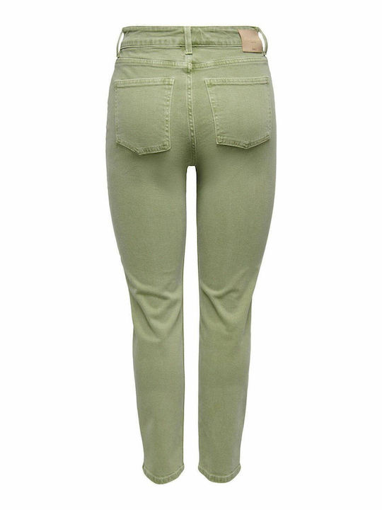 Emily Hoch tailliert Damenjeans Khaki