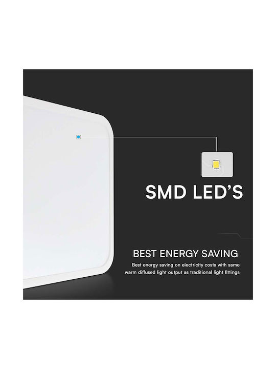 V-TAC Τετράγωνο Εξωτερικό LED Panel 48W με Ψυχρό Λευκό Φως 6500K