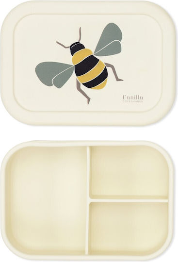 Vanilla Copenhagen Cutie pentru Mâncare Silicon Potrivit pentru Cuptor cu Microunde 700ml 1buc