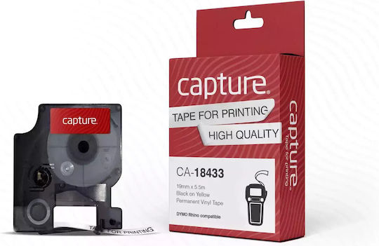 Capture Capture Ca-18433 Ετικέτες Εκτύπωση Μαύρο Κίτρινο