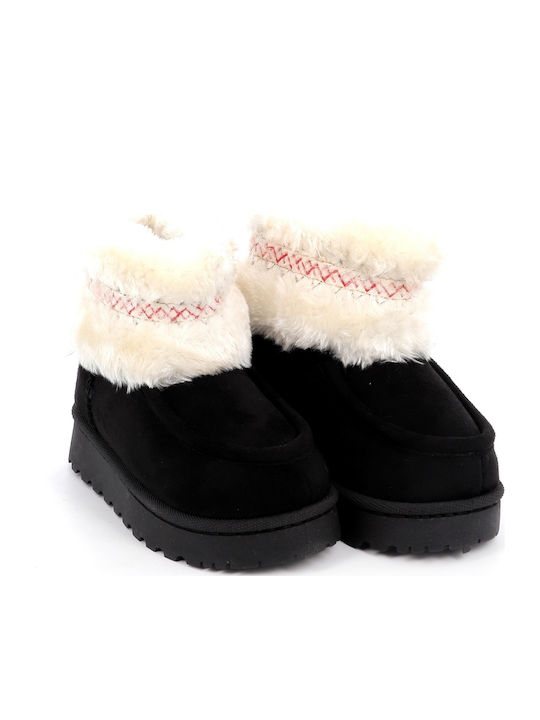 Kinder-Schneestiefeletten Schwarz