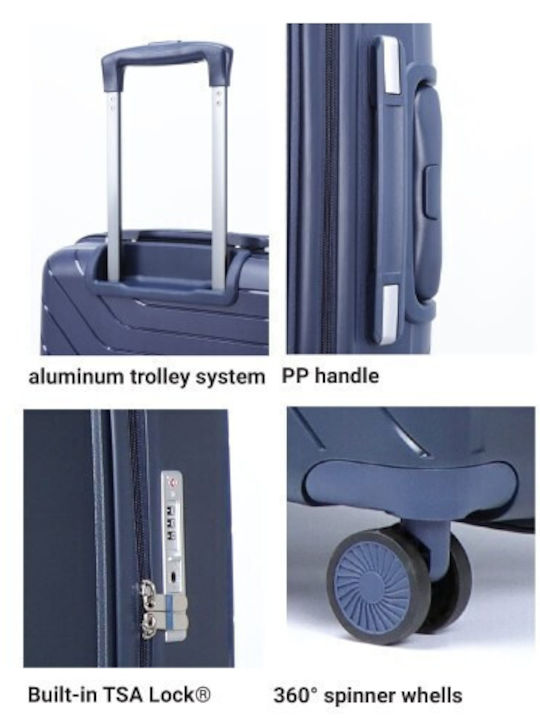 Nautica Medium Hard Blue Suitcase Nautica Medium Hard Blue Suitcase