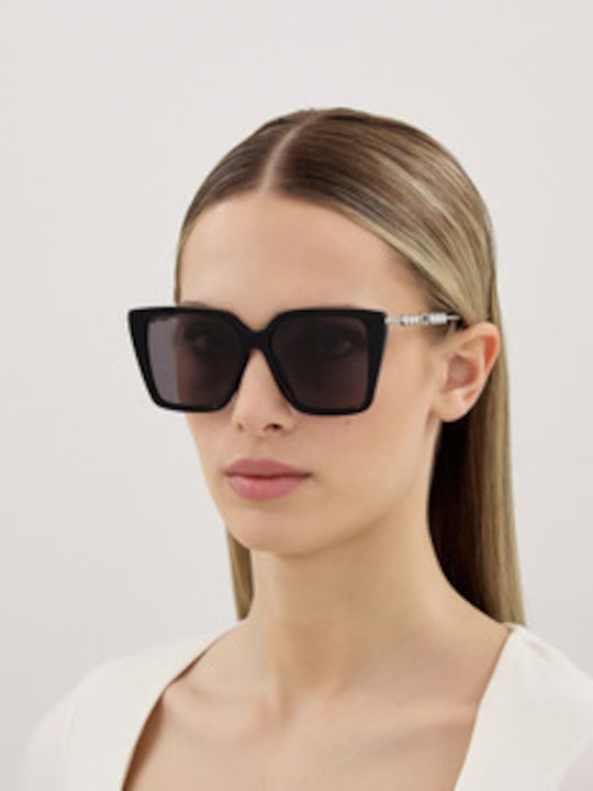 Gucci Damen Sonnenbrille mit Schwarz Gestell und Gray Linse GG1967S 002