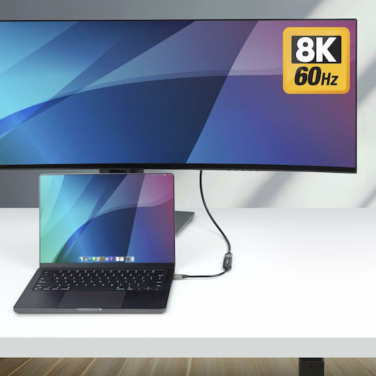 StarTech 112B-USBC-HDMI21 Конвертор UHF мъжки към HDMI женски Сив