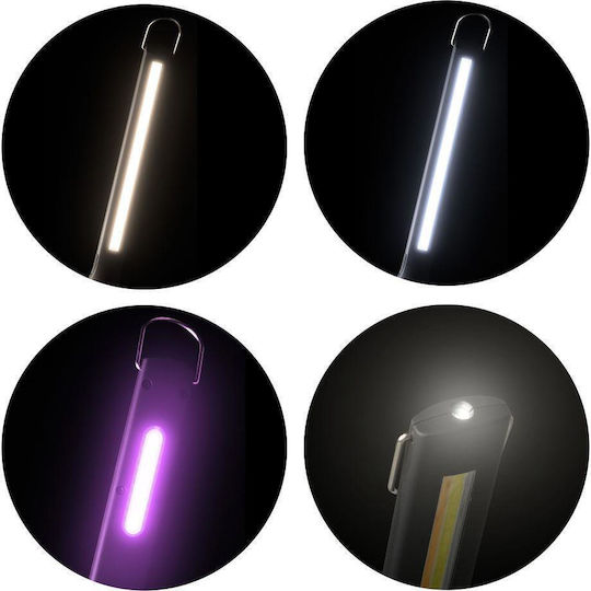 JBM Rechargeable Flashlight LED UV with Maximum Brightness 500lm