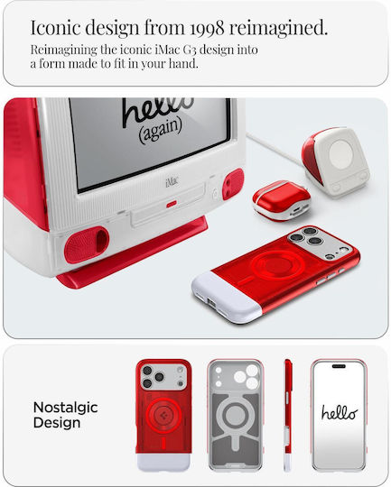Spigen Classic C1 Back Cover Σιλικόνης / Πλαστικό Κόκκινο (iPhone 17 Pro)