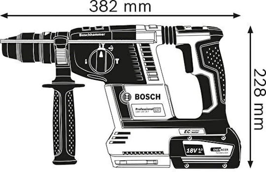 Bosch GBH 18V-26 F Professional Κρουστικό Σκαπτικό Πιστολέτο Μπαταρίας 18V 1x5.5Ah με Υποδοχή SDS Plus 061191000F