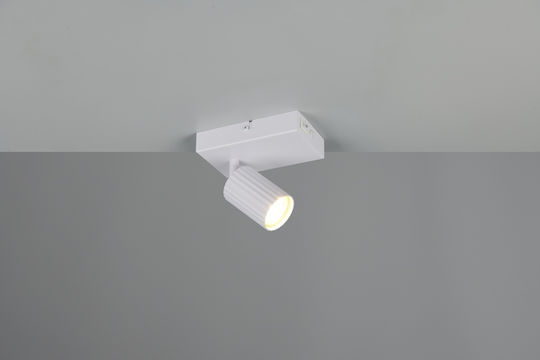 Trio Lighting Soka Single Spot with Socket GU10 in White Color