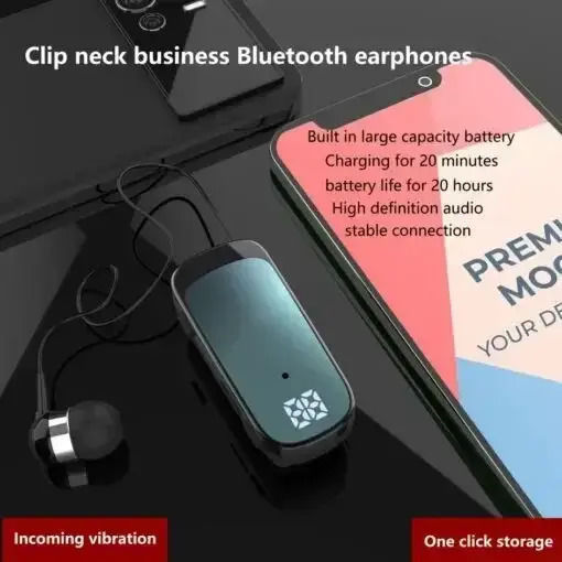 Takemore TM-K65 In-ear Bluetooth Handsfree Ακουστικό Μαύρο
