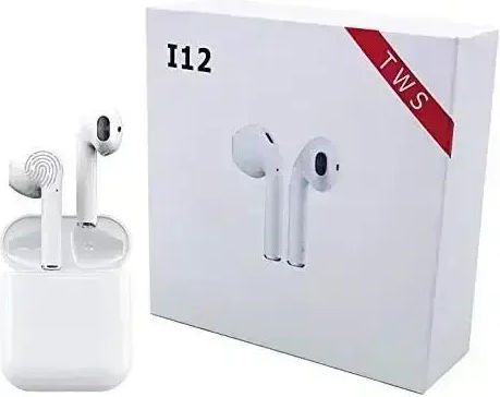 i12 Touch Earbud Bluetooth Handsfree Earphones with Charging Case Yellow
