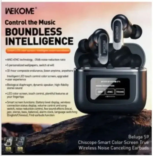WK Beluga S9 In-Ear Bluetooth-Freisprecheinrichtung Kopfhörer mit Ladeetui Gold