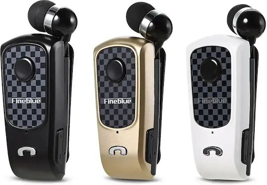 Fineblue F Plus In-ear Bluetooth Handsfree Ακουστικό Πέτου Χρυσό