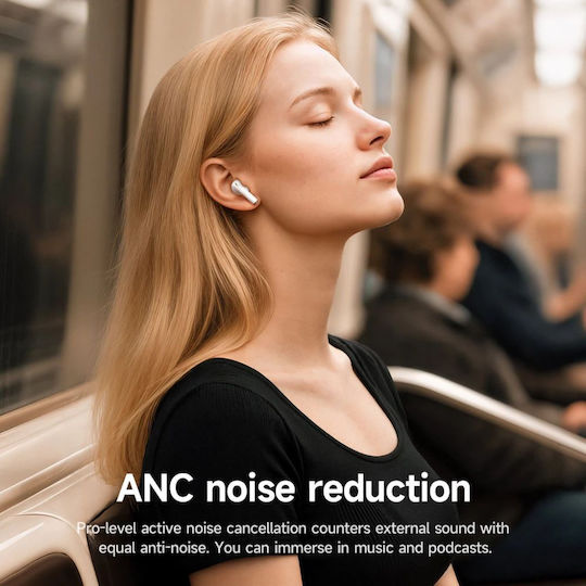 Hoco EW88 In-ear Bluetooth Handsfree Ακουστικά με Θήκη Φόρτισης Λευκά