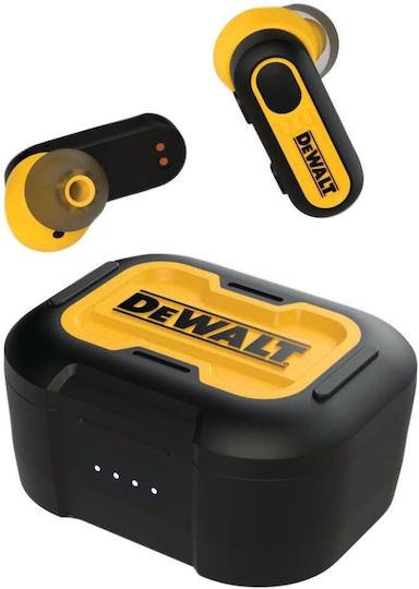 DEWALT PRO-X1 In-ear Bluetooth Handsfree Earphones with Sweat Resistance and Charging Case Black